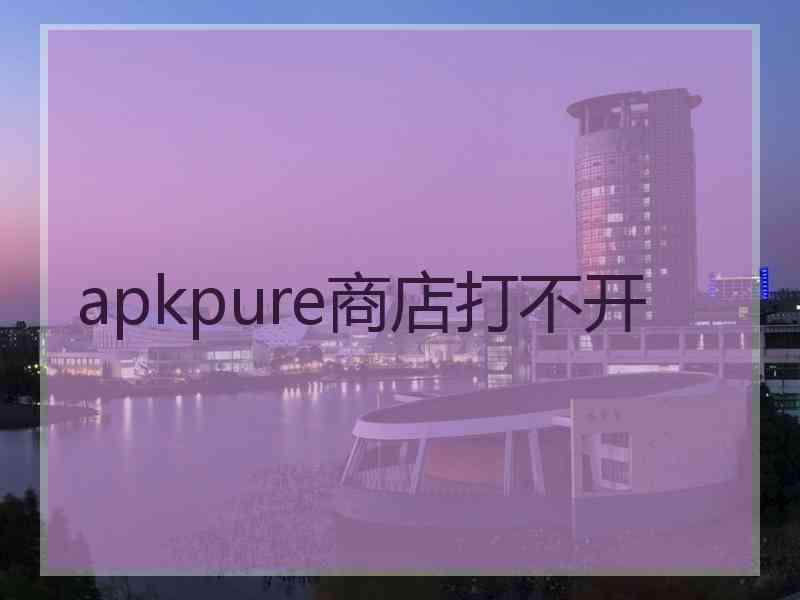 apkpure商店打不开