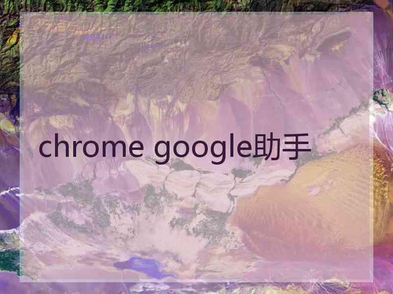 chrome google助手