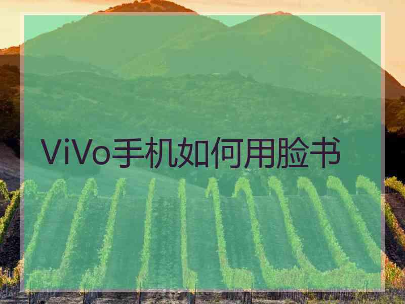 ViVo手机如何用脸书