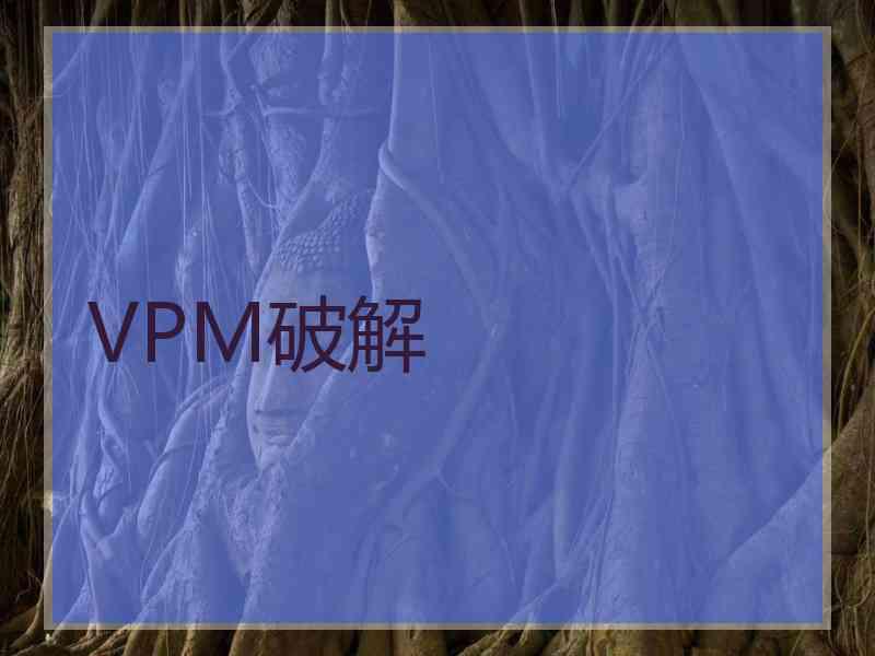 VPM破解