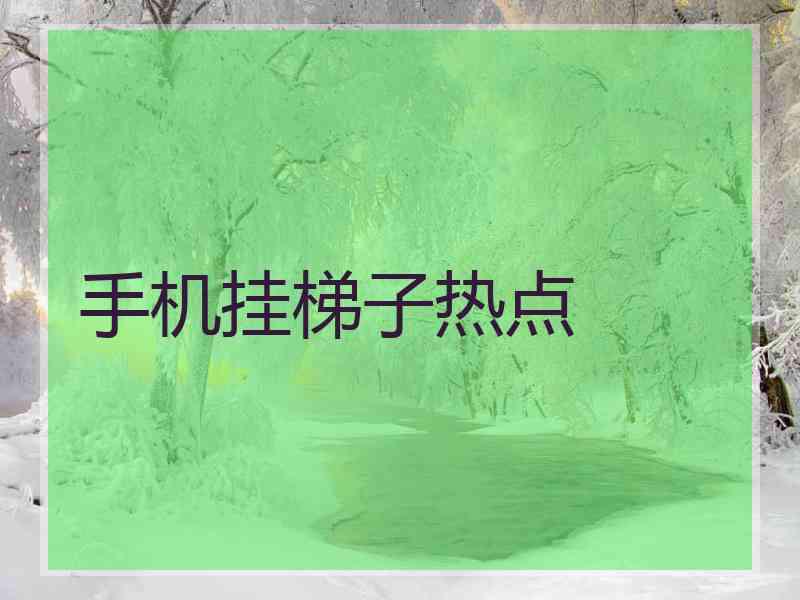 手机挂梯子热点