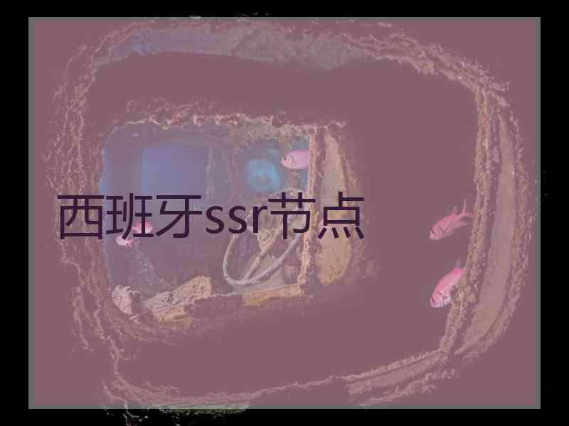 西班牙ssr节点