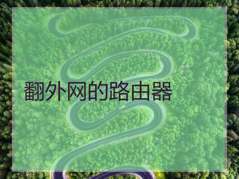 翻外网的路由器