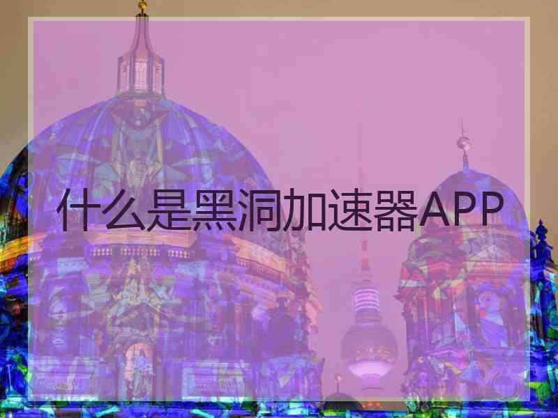 什么是黑洞加速器APP