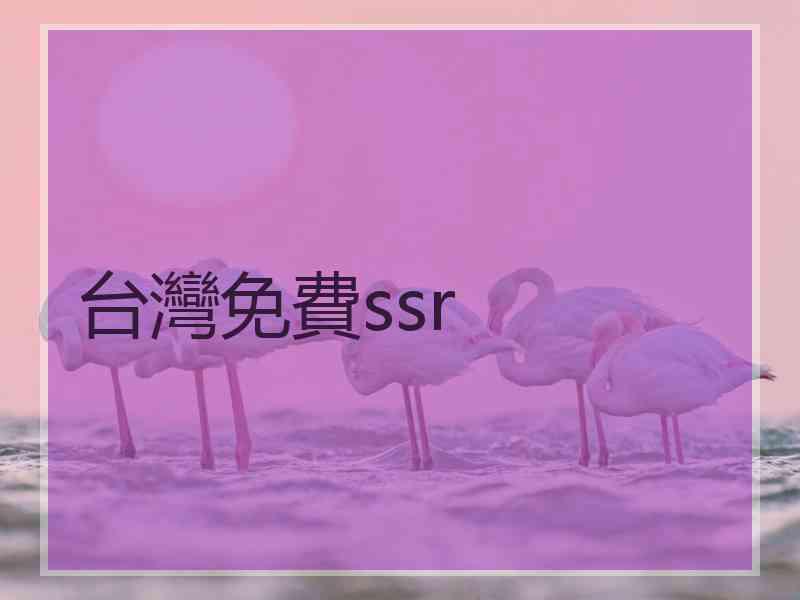 台灣免費ssr