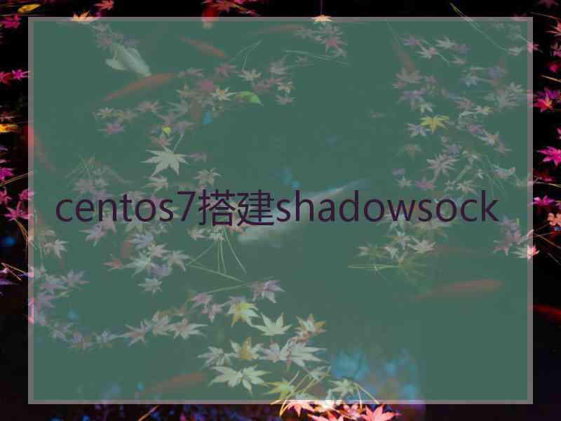 centos7搭建shadowsock