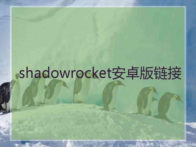 shadowrocket安卓版链接