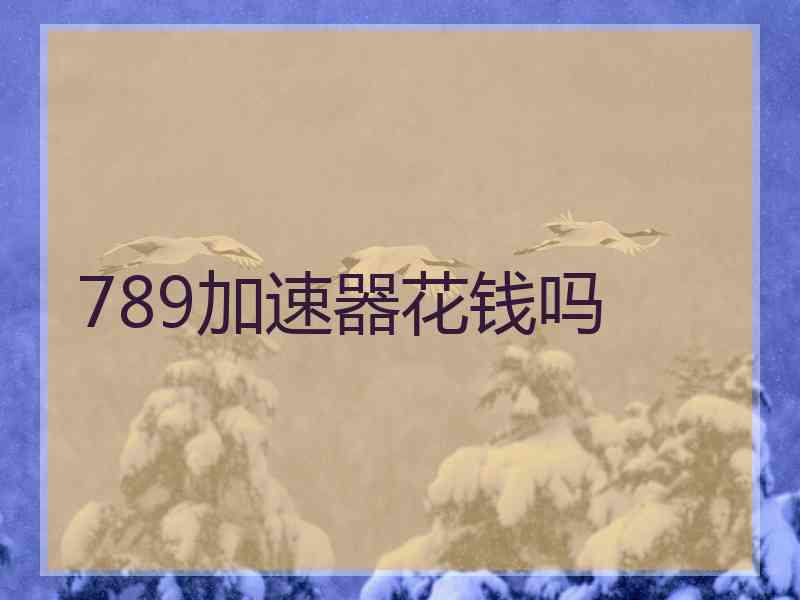 789加速器花钱吗