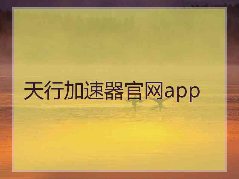 天行加速器官网app