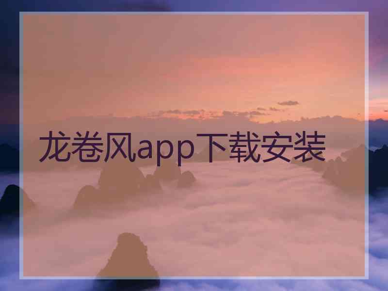 龙卷风app下载安装